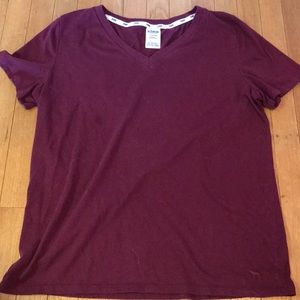 Maroon Pink V-Neck